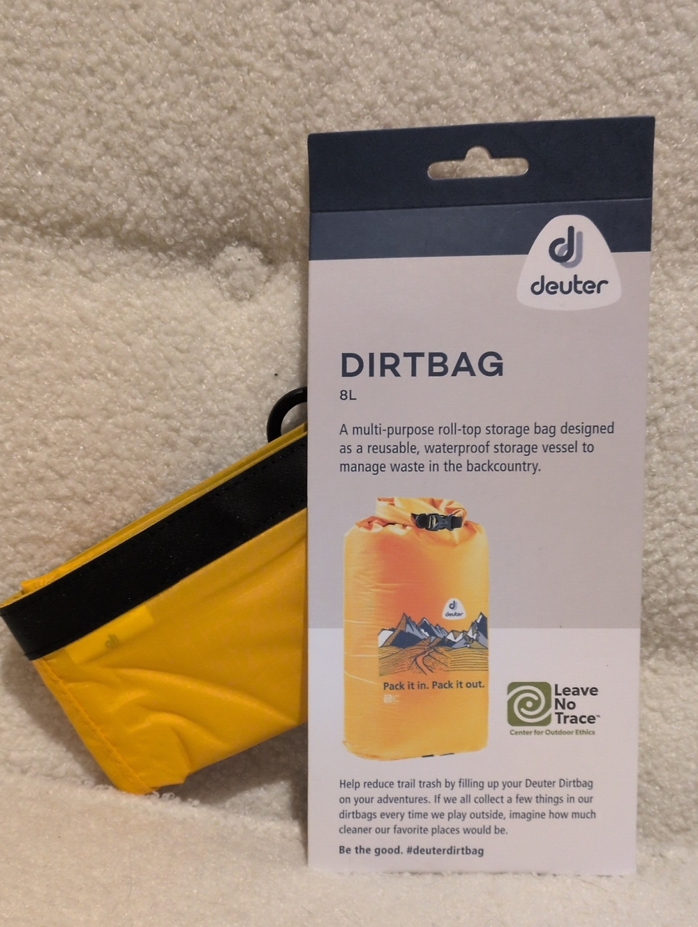 Deuter Dirtbag 8L Waterproof Roll-Top Storage Bag Yellow